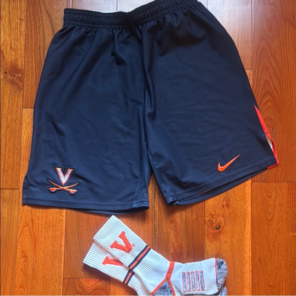 Nike Virginia Cavaliers NCAA Shorts with socks